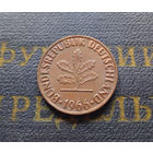 2 пфеннига 1966 (F) Германия ФРГ #03 XF