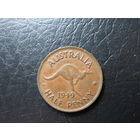 Австралия. Пол пенни. 1949. С 20 копеек. Распродажа коллекции. Смотрите другие лоты.