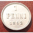 Финляндия в составе РИ. 1 пенни 1892
