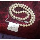 Старинные бусы с серебряным элементом Ag835.  Недорого. Привезены из Англии. (#3)