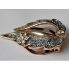 Заколка, зажим. Эмаль напыление. Мерцает.