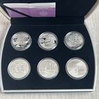 20 рублей. Парусные корабли. Седов, Дар Поможа, Америго Веспуччи, Конститьюшин, Катти Сарк, Крузенштерн. 2008-2011 год.