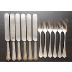 Антикварный набор ножи вилки. Solingen