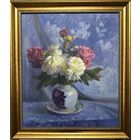 КАТАЛОЖНЫЙ Явич П.М. (ученик Пэна Ю.М.) "Пионы",1998 год. Холст, масло. Размер 70х60 см.