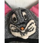 Шапка Шерсть Зайчик с ушками р 55-57