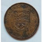 Джерси 1/12 шиллинга 1960 г. 300 лет вступления на престол короля Карла II
