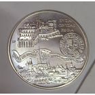 С1р без мц! 500 форинтов 1990 Венгрия - шайба! Серебро 900 пр. Малый тираж!