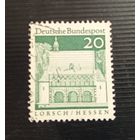 Марка ФРГ - зеленая 20.
