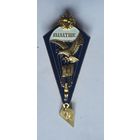 Знак МЧС, пожарный, парашютист