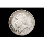 5 франков 1819 г. Франция, Луи XVIII. Кабинетная патина!