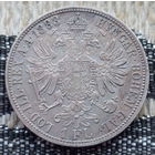 Австро-Венгрия 1 флорин 1883 года, UNC. Серебро! Сторгуй за свою цену, предложи обмен! Y