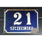 Табличка адресная, Польша.