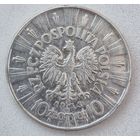 Польша, 10 злотых 1935 Пилсудский. Приятные.