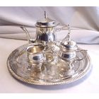 Сервиз кофейный 4 предмета Эгоист Серебрение