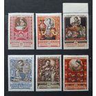 СССР 1957,1958гг. Две серии марок: Декоративно-прикладное искусство народов СССР( 4м+2м). **