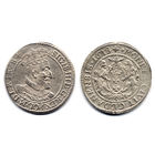 Орт (1/4 талера) 1618 SB, Сигизмунд III Ваза, Гданьск. Ав - окончание легенды R:PRVS:*, Рв. - миниатюрные буквы SB у лап львов. Коллекционное состояние!