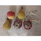 Лот ёлочных игрушек СССР.