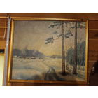 КАРТИНА(ЗИМА)   CCCР холст масло