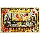 РАСПРОДАЖА!!! - ГЕРМАНИЯ Коммуна ШТАЙНФЕЛЬД (ШЛЕЗВИГ) 50 пфеннигов 1921 год (второй сюжет) - UNC!