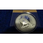 Серебро. 2018 год. Чорнагаловы шчыгел ("Черноголовый щегол"), 10 рублей. Тираж 1300 штук.  2018 год . Птица года .