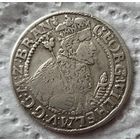 Пруссия орт 1624, редкий вариант с широкой короной 1625