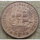 1 пенни 1941 Южная Африка