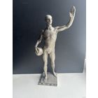 Старт с 1 рубля ! Ватерполист (игрок водного поло) силумин, 1960-е годы, 30 см СССР .Смотрите другие лоты много распродаж !!!