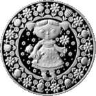 Дева. 2009 год. 1 рубль. С 1 рубля без минимальной цены.