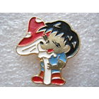 Ежик с грибом.