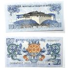 Бутан 1 нгултрум 2013 год UNC