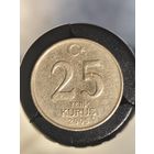 Турция 25 новых курушей 2005