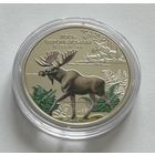 Украина 5 гривен 2025 года (Чернобыль. Возрождение. Лось европейский)