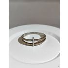 Кольцо серебро с золотом.