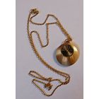 Позолоченные женские часы- кулон "Слава". СССР. С 1 рубля!