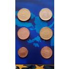 Сан Марино набор евро монет 2005-2009 г. 6 штук