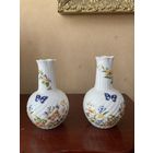 Ваза парная Цветы и Бабочки Aynsley Англия винтаж Цена снижена