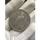 Доллар 1922 большая серебряная монета , с рубля !! без мц!