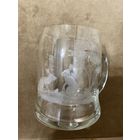 Пивная кружка. Стекло, охота, зайцы. Европа.