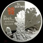 5 фунтов 2010 серебро 925пр 28,28г Британский дуб Великобритания