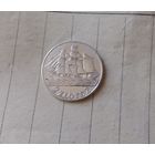 С РУБЛЯ! Красивая монета 2 злотых. Кораблик 1936 год. Из коллекции! БЕЗ МЦ!