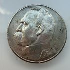 5 злотых 1935 г.  Польша.  Пилсудский.  СЕРЕБРО.