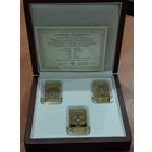 Республика Армения "Святые мощи Эчмиадзина" 3 монеты 2016 г. по 1000 драм в подарочном футляре.