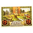 ГЕРМАНИЯ ХАГЕНОВ (МЕКЛЕНБУРГ-Передняя ПОМЕРАНИЯ) 75 пфеннигов 1921 год - BU!