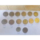 Юбилейные рубли,14 штук