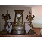 Часы-портик 30-ее года XIX века Франция + канделябры, без МЦ!!