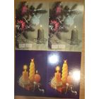 Открытки новогодние, чистые. Цена за одну