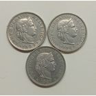 Швейцария 20 раппенов, 1965 год .1969 год.1986 год