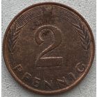 Германия 2 пфеннига 1992 г.