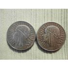 2 монеты 5 злотых 1933 года