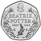 Великобритания 50 пенсов, 2016 150 лет со дня рождения Беатрис Поттер UNC